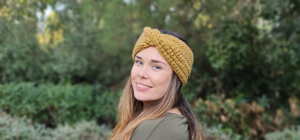 tejido a crochet diadema
